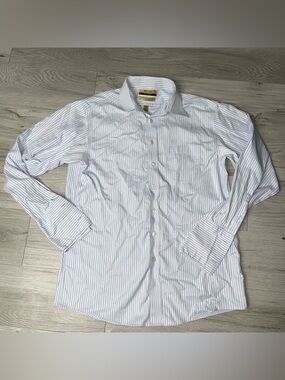 Roundtree & Yorke Gold Label Shirt 16/34 Dress Button Down Business Collegiate
